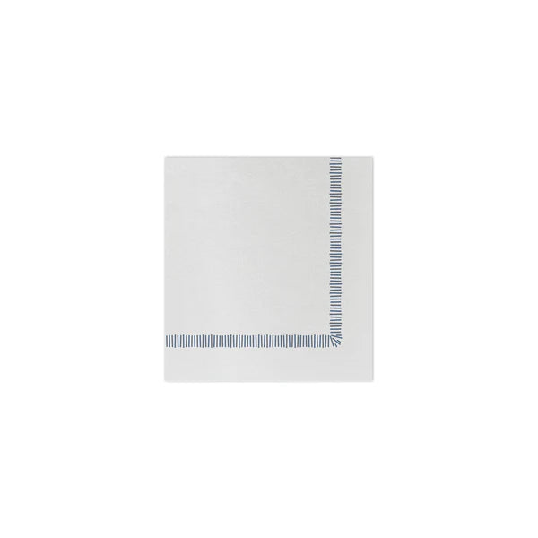 Papersoft Napkin Fringe Blue Cocktail Napkins
