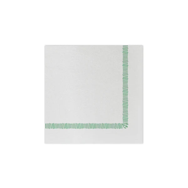 Papersoft Napkins Fringe Green Cocktail Napkins