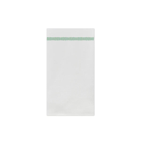 Papersoft Napkins Fringe Green Guest Towels