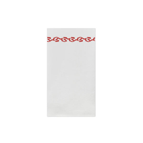 Papersoft Napkins Florentine Red Guest Towels (Pack of 20)