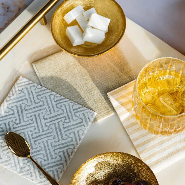 Papersoft Napkins Easy Taupe Cocktail Napkins