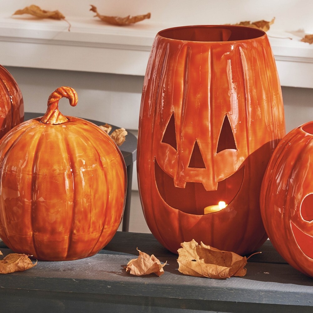 Pumpkin Enamel Decor Small - Thumbnail 2