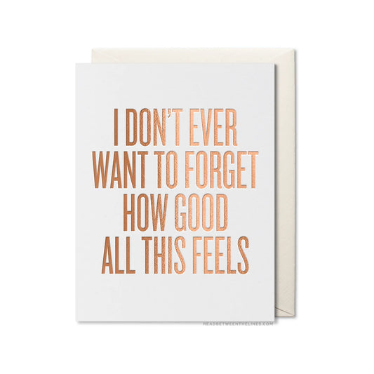 Don't Ever Forget Card