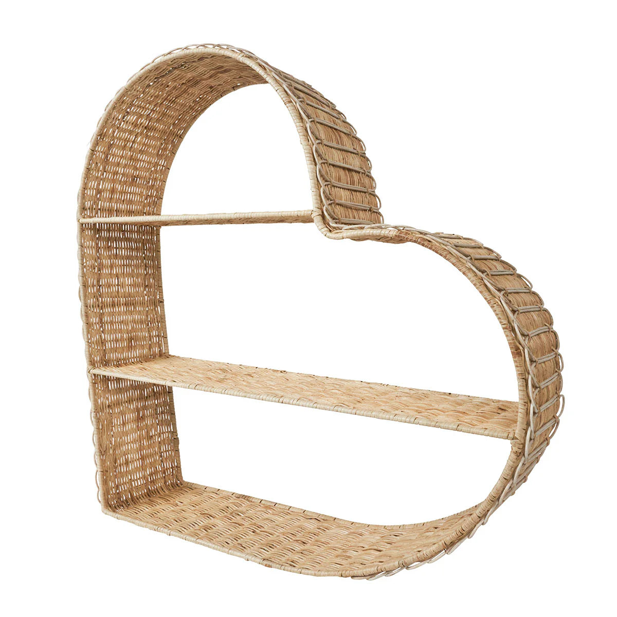 Provence Rattan Heart Shelving Unit - Thumbnail 2