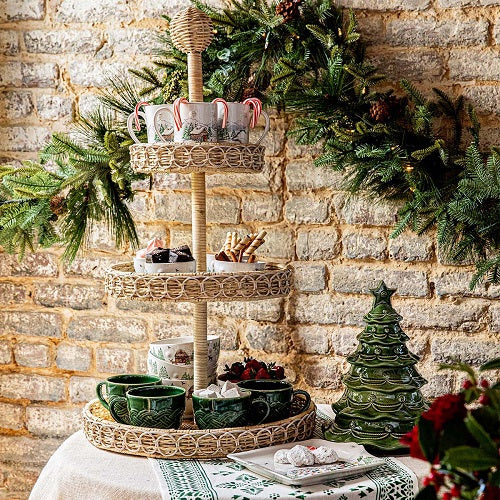 Juliska Provence Rattan 3 Tier Shelving Unit - Thumbnail 3