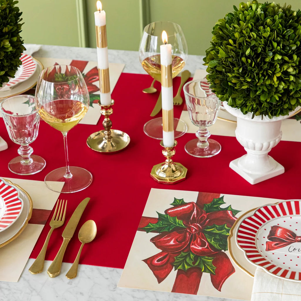Red Flocked Runner