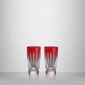 New Year Firework 2026 Red Shot Glasses, Set of 2