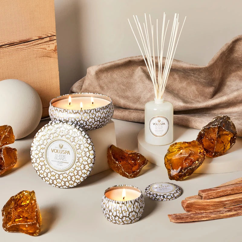 Suede Blanc Reed Diffuser