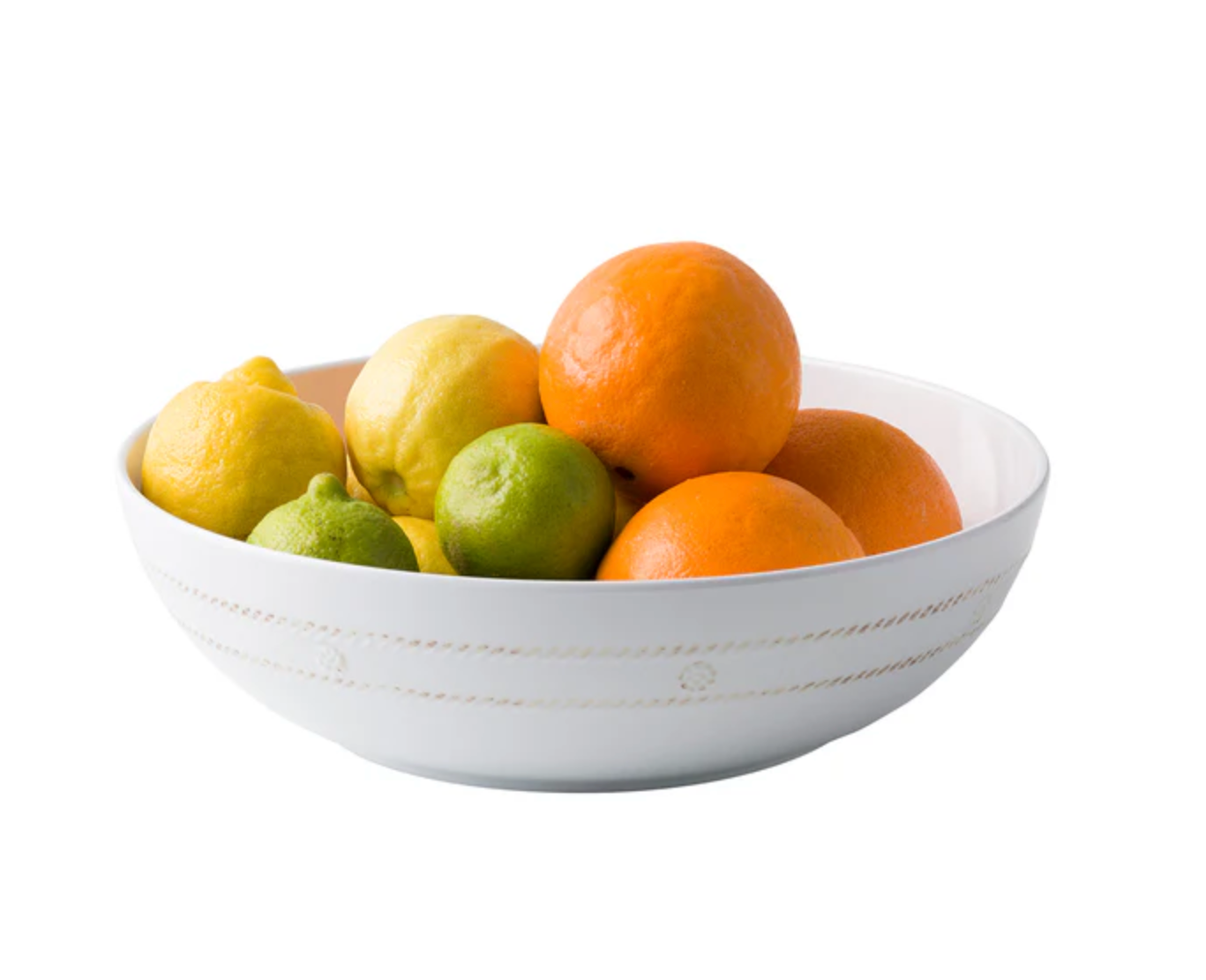 Berry & Thread Melamine Bowl 12 in. - Whitewash
