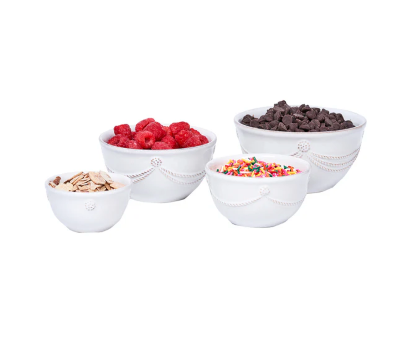 Berry & Thread Prep Bowl Set - Whitewash