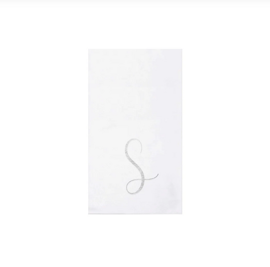 S Papersoft Napkins Monogram Guest Towels (Pack of 20)