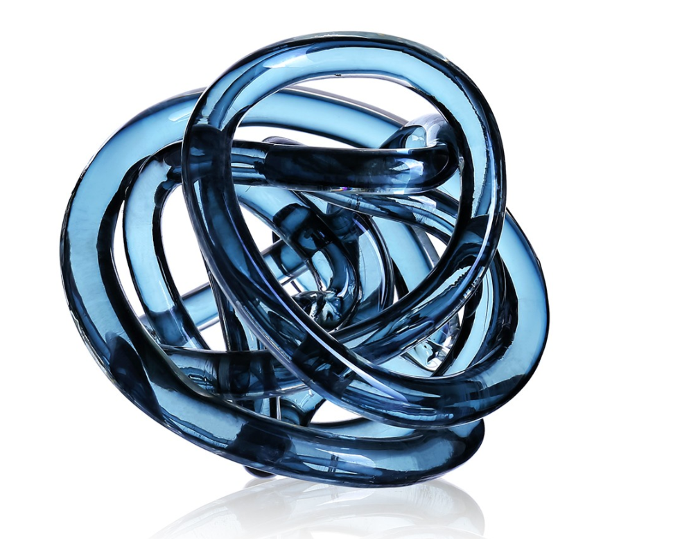 Blue Glass Swirl