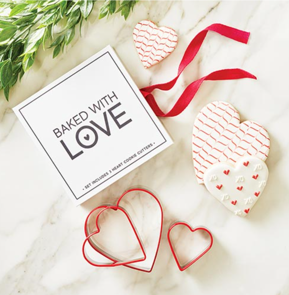 Heart Cookie Cutter Book Box - Set of 3