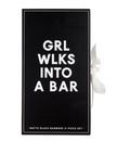Matte Black Barware Book Box - Grl Wlks Into a Bar
