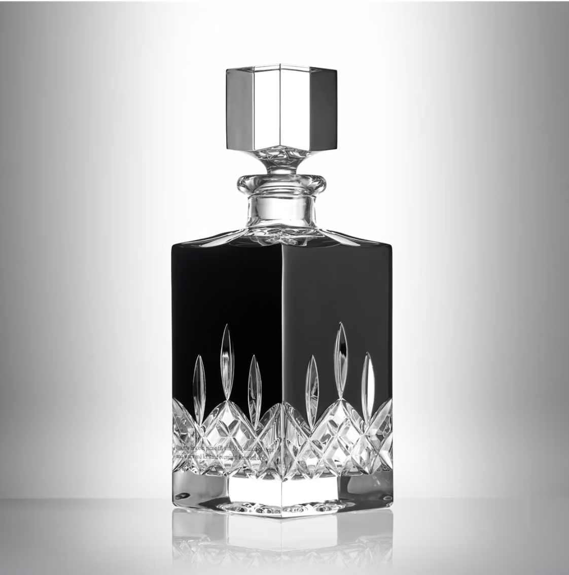 Lismore Black Square Decanter