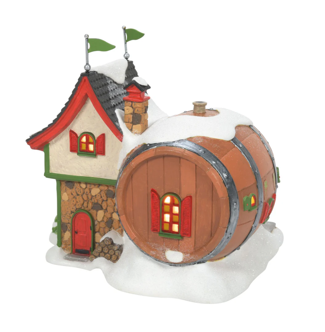 North Pole Village Winery Lit Building