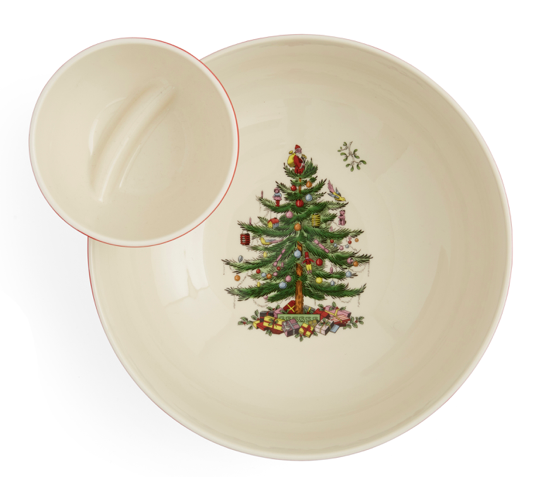 House Of Moseley Christmas Tree Tartan Tiered Chip&dip - Thumbnail 2
