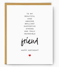 To My Friend - Birthday Card