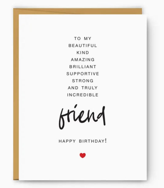 To My Friend - Birthday Card