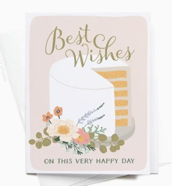 Best Wishes Cake Greeting Card