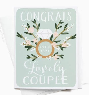 Congrats To the Most Lovely Couple Greeting Card