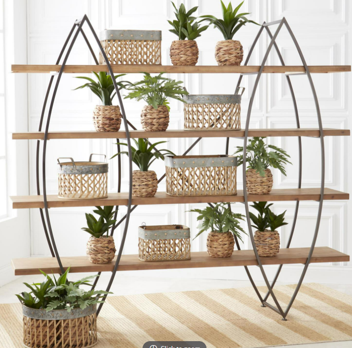 Woven Bamboo Wall Basket Large