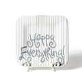 Stone Skinny Stripe Mini Happy Everything! Square Platter