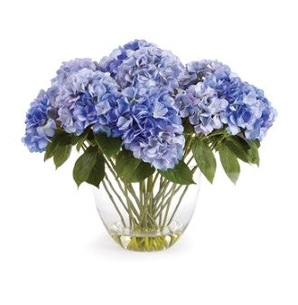 Barclay Butera Hydrangea Arrangement in Vase 26.5"