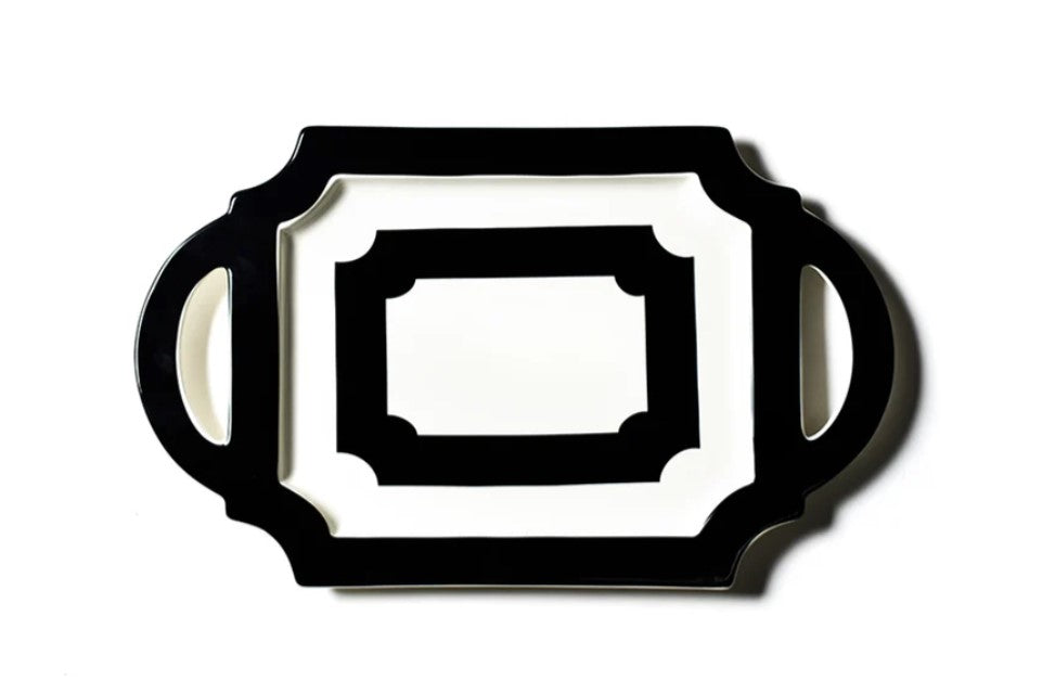 Ticket 18 Handled Traditional Tray Black