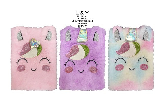 Smiley Cat Face Fur Notebook