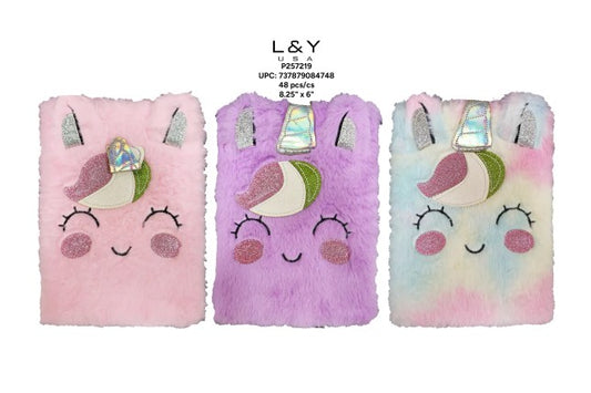 Smiley Cat Face Fur Notebook