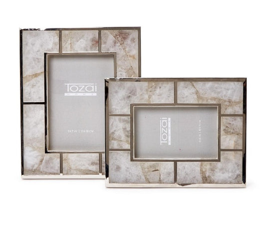 White Quartz Photo Frame 5x7