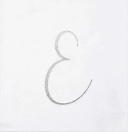 E Papersoft Napkins Monogram Cocktail Napkins (Pack of 20)