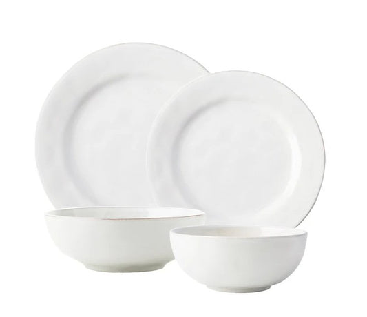 Puro 4pc Place Setting - Whitewash