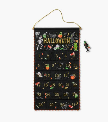 Halloween Parade Embroidered Hanging Countdown Calendar