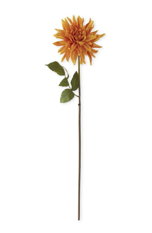 Yellow Real Touch Dahlia Stem
