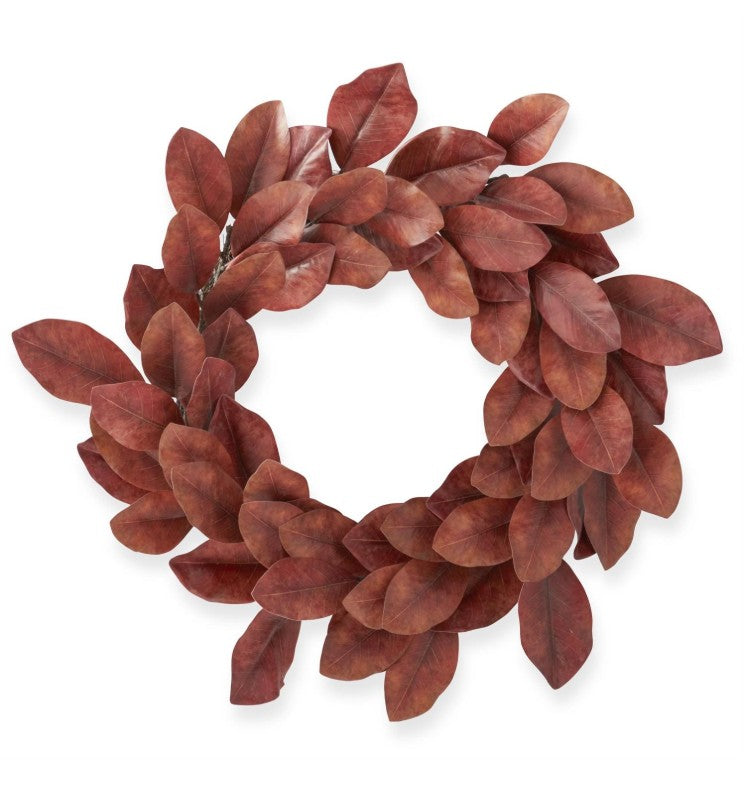 Orange Magnolia Wreath