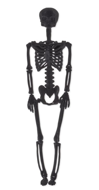 Black Velvet Posable Skeleton
