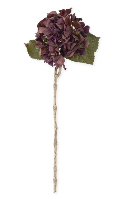 Purple w/Brown Real Touch Hydrangea