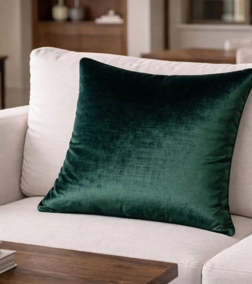 Castle Hill Zain Solid Green Pillow