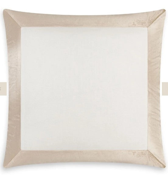Santorini Ivory and Champagne Euro Sham