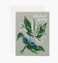 Lily of the Valley Sympathy Card