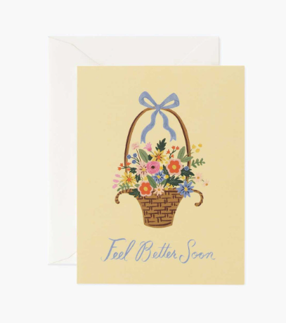 Feel Better Basket Sympathy Card