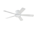 White Tempo 52" 5 Blade Indoor LED Ceiling Fan