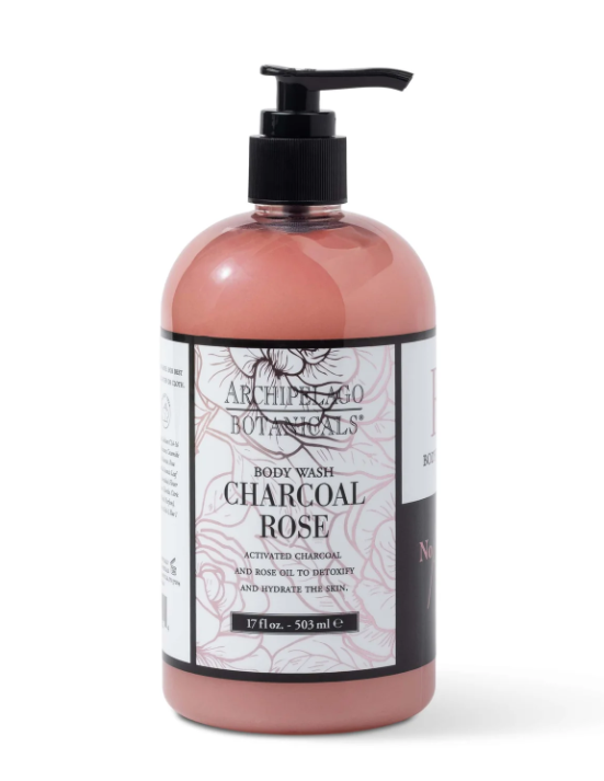 Charcoal Rose 17oz Body Wash