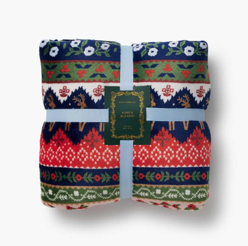 Ski Chalet Fleece Blanket