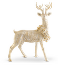 Standing Antique Gold Resin Deer