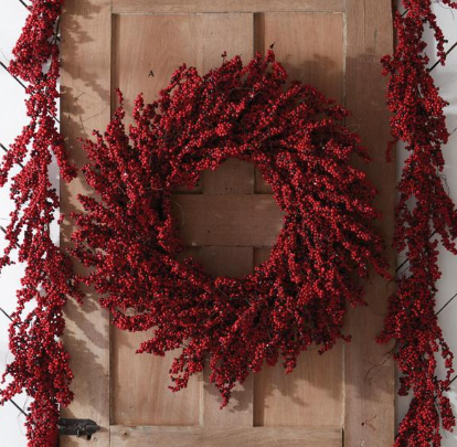Red Berry Clusters Wreath