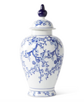 Blue & White Chinoiserie Lidded Ginger Jar