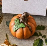Forest Walk Pumpkin Place Card Holder Set of 4